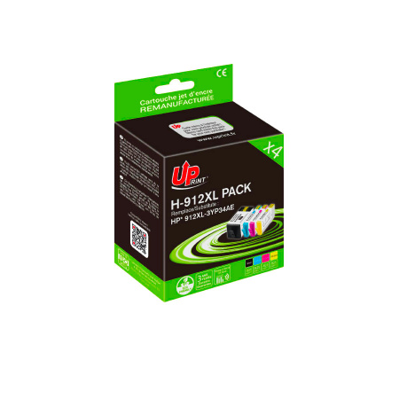 UPRINT PACK 4 CARTOUCHES REMANUFACTUREES HP 912XL NEW GENERATION